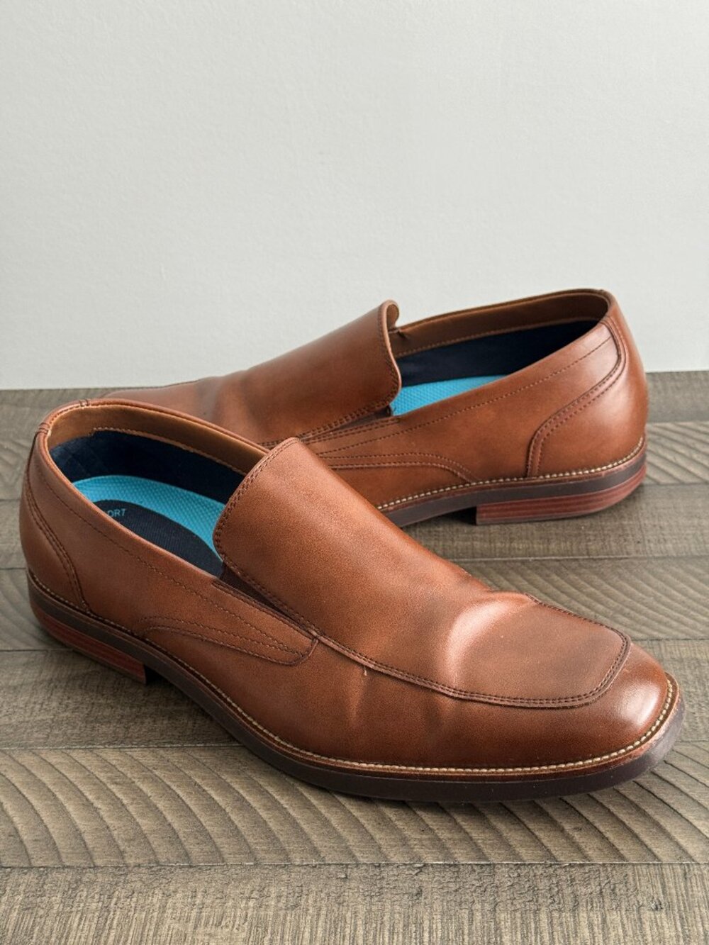 Dockers Men's Slip On Dress Oxfords Brown Size 11.5